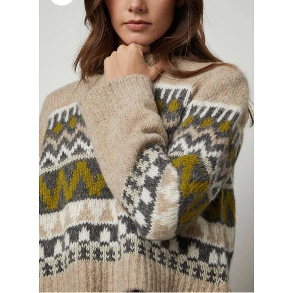 VELVET BY GRAHAM & SPENCER Makenzie Alpaca Crew Sweater Pistachio Size Small  NW - Picture 2 of 5